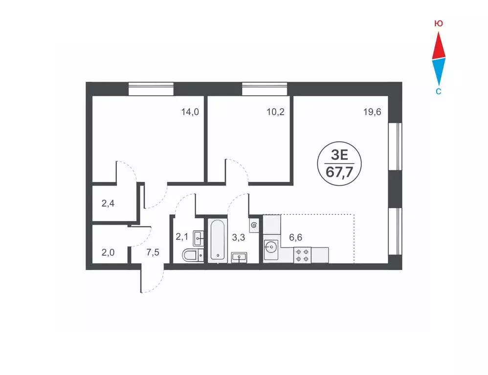3-комнатная квартира: Киров, улица Энтузиастов, 23 (67.5 м) - Фото 0