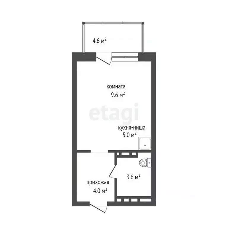 Студия Красноярский край, Красноярск ул. Лесников, 49 (21.2 м) - Фото 1
