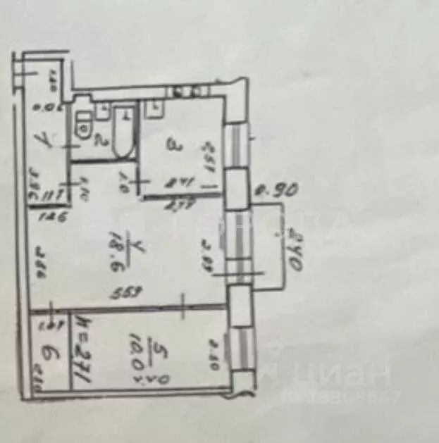 2-к кв. Кемеровская область, Новокузнецк просп. Советской Армии, 5 ... - Фото 2