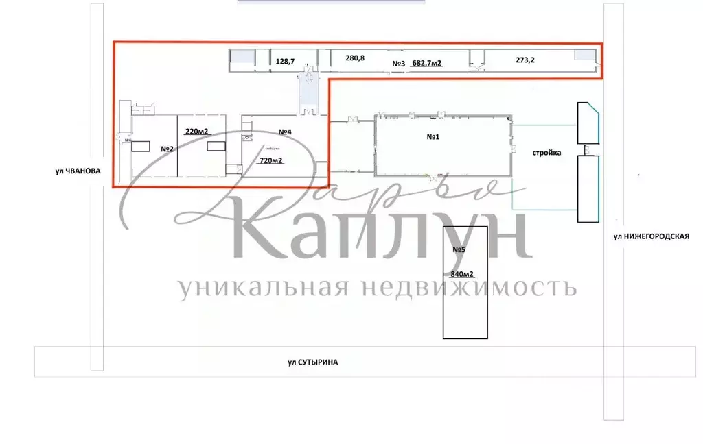 Торговая площадь в Нижегородская область, Кстово ул. Чванова, 3 (1623 ... - Фото 2