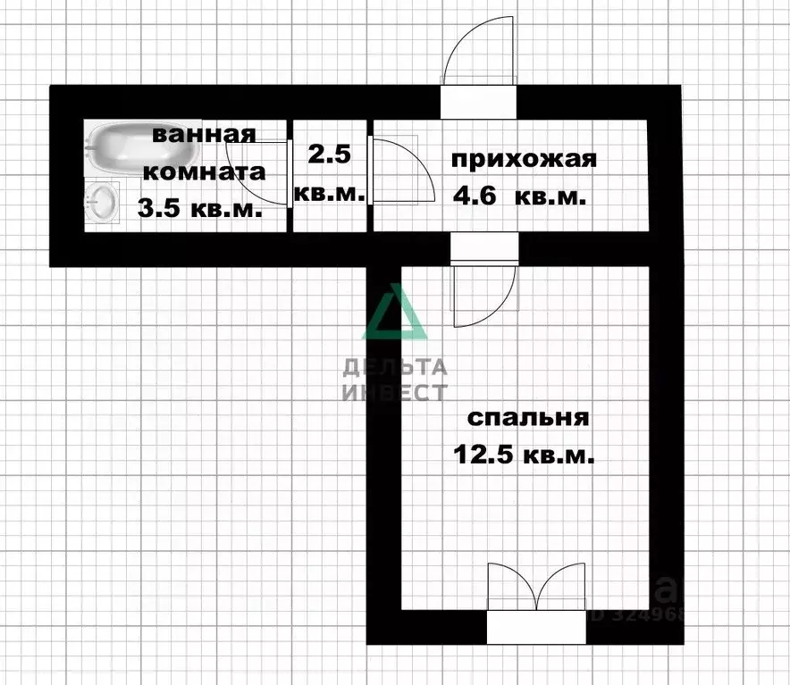 Комната Башкортостан, Уфа ул. Софьи Перовской, 25 (12.5 м) - Фото 2