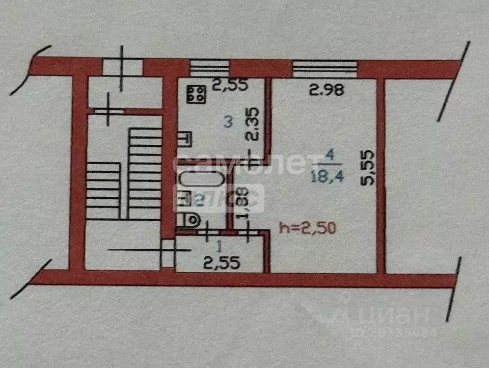 1-к кв. Пензенская область, Пенза ул. Чехова, 16/42 (30.3 м) - Фото 1