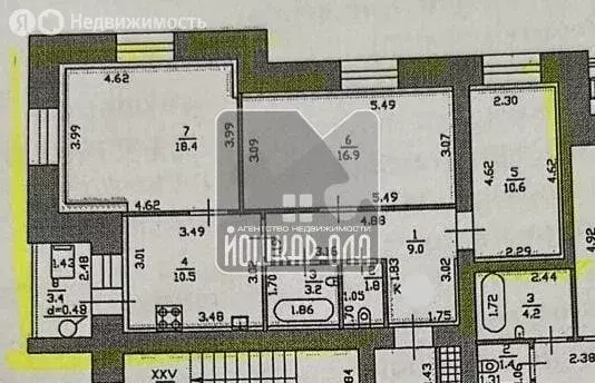 3-комнатная квартира: село Семёновка, Молодёжная улица, 15 (73.8 м) - Фото 0