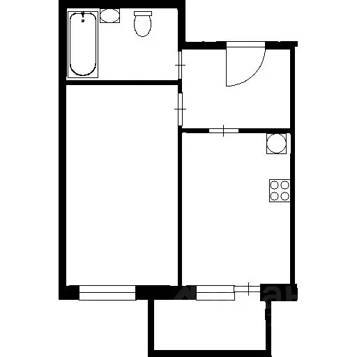 1-к кв. Санкт-Петербург Студенческая ул., 26к2 (40.3 м) - Фото 2