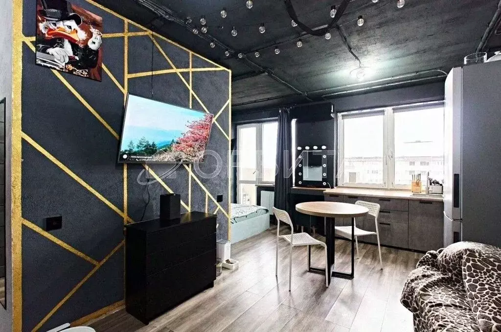 Студия Тюменская область, Тюмень ул. Вадима Бованенко, 3 (30.0 м) - Фото 1