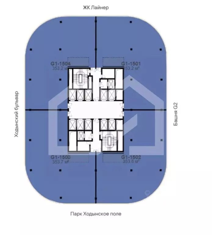 Помещение свободного назначения в Москва Ходынский бул., 20А/2 (354 м) - Фото 2