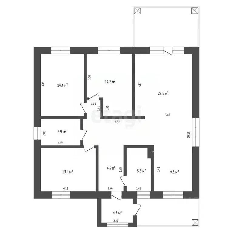 Дом в Башкортостан, Стерлитамакский район, Казадаевский сельсовет, с. ... - Фото 2