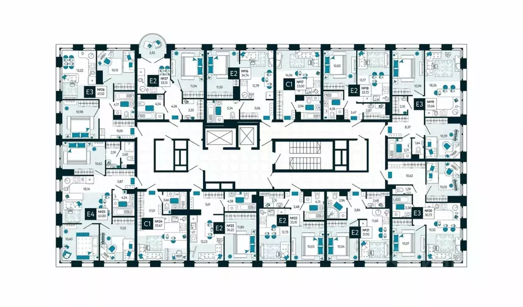 Студия Тульская область, Тула ул. Чмутова, 158Д (25.67 м) - Фото 2