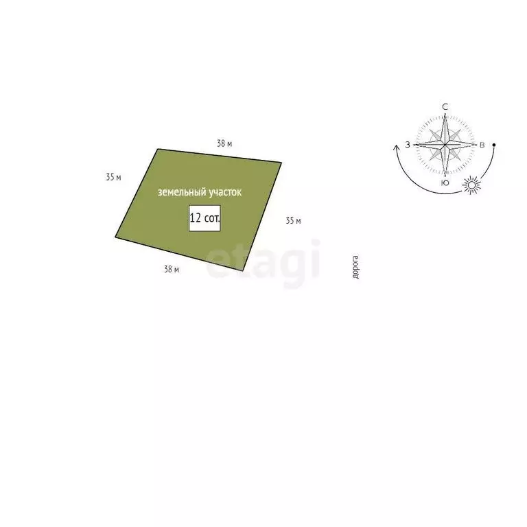 Участок в Красноярск, Ленинский район (12 м) - Фото 1