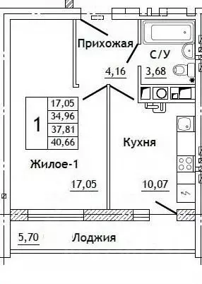 1-к кв. Смоленская область, Смоленский муниципальный округ, д. ... - Фото 0