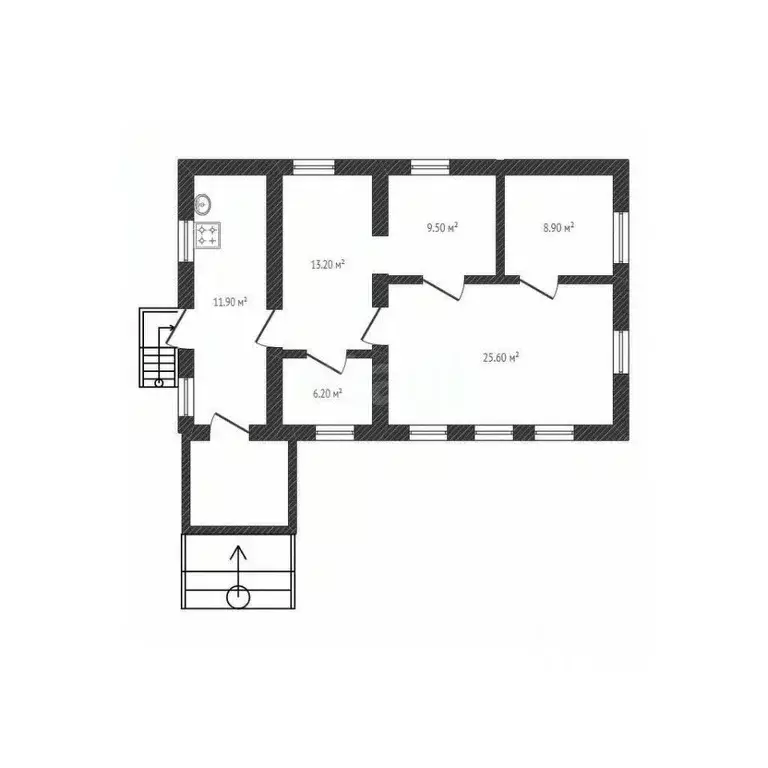 Дом в Брянская область, Брянск ул. Кубяка (75 м) - Фото 2
