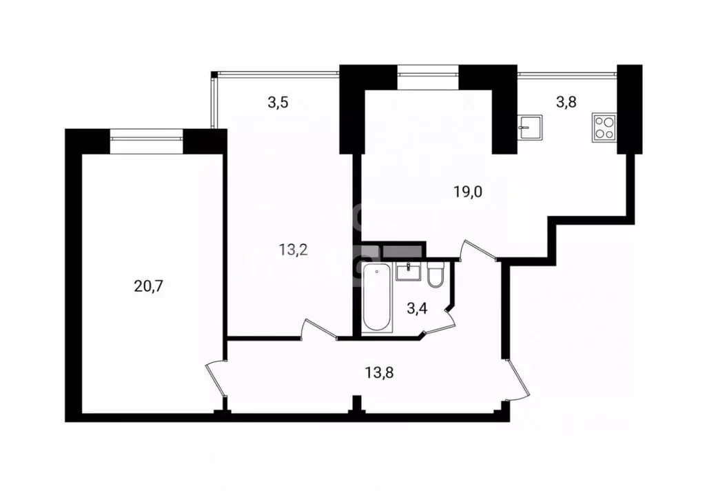 2-к кв. Дагестан, Дербент Приморская ул., 42к1 (70.7 м) - Фото 2