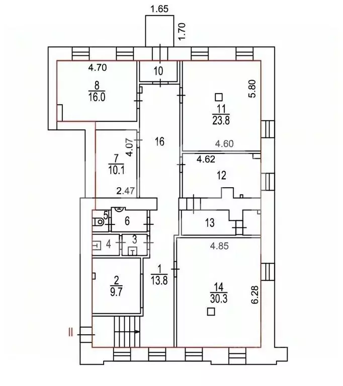 Помещение свободного назначения в Москва ул. Бахрушина, 28 (155 м) - Фото 2