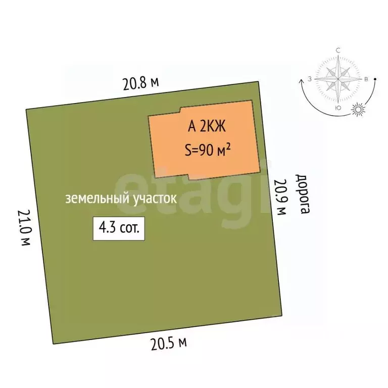Дом в Тюменская область, Тюмень Плодовое СНТ, ул. Кленовая (90 м) - Фото 2