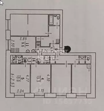 2-к кв. Омская область, Омск просп. Космический, 97Ак3 (45.0 м) - Фото 2