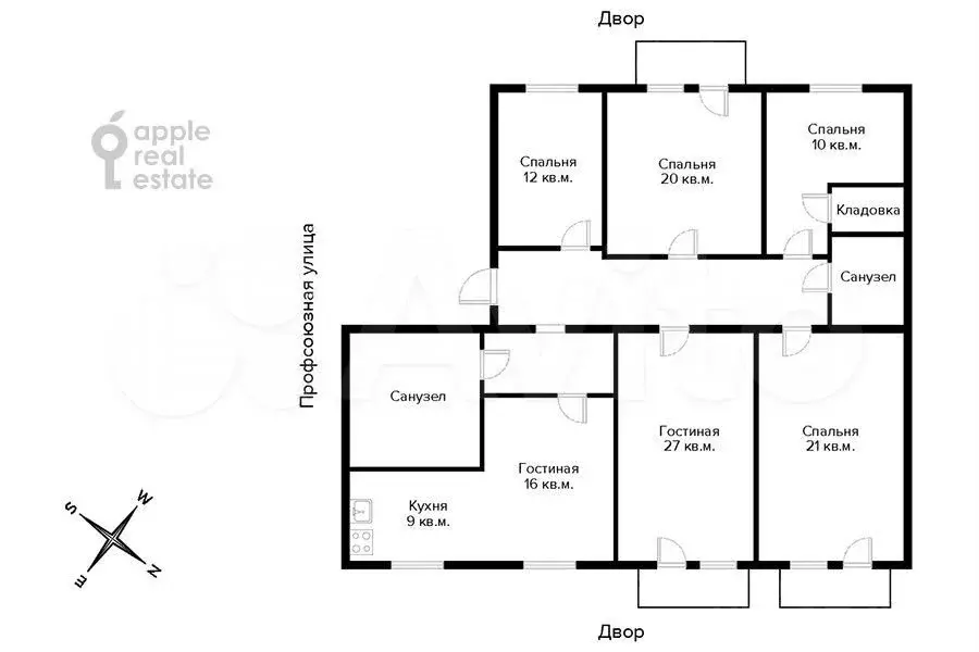 5-к. квартира, 150 м, 6/9 эт. - Фото 0