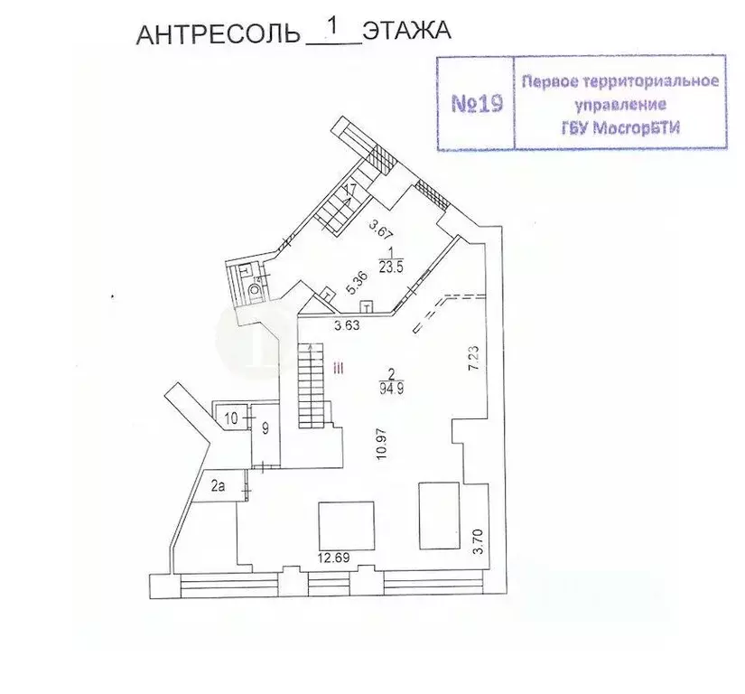 Помещение свободного назначения в Москва Мясницкая ул., 24/7С1 (210 м) - Фото 2