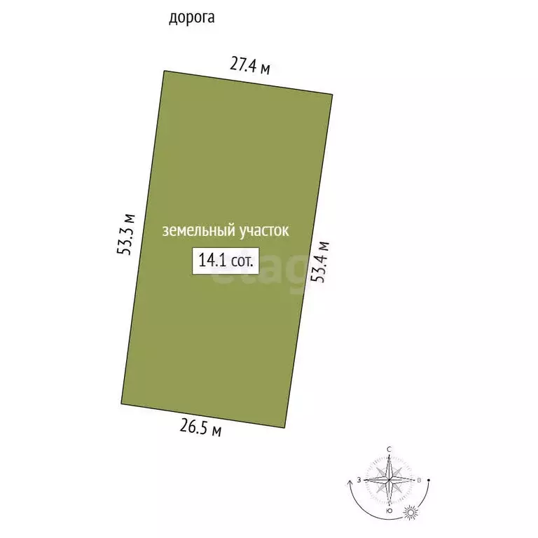 Участок в Миасский городской округ, посёлок Селянкино (14.07 м) - Фото 0