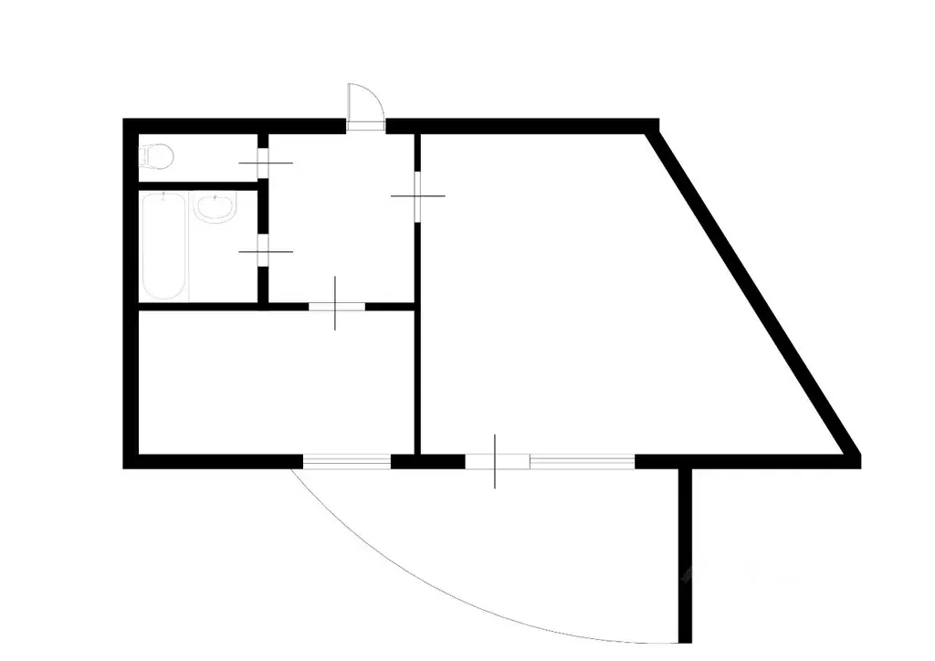 1-к кв. Самарская область, Самара ул. Гастелло, 35а (38.1 м) - Фото 2