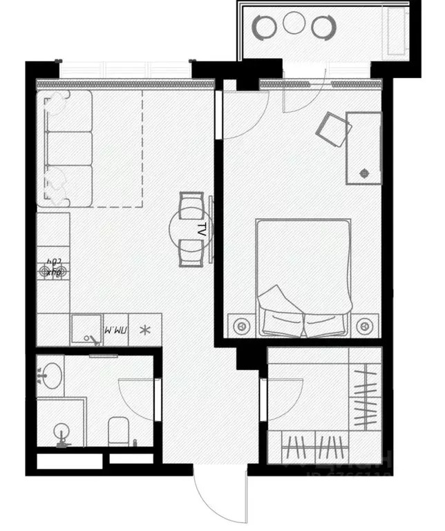 1-к кв. Краснодарский край, Сочи ул. Ленина, 290/8к2 (44.6 м) - Фото 0