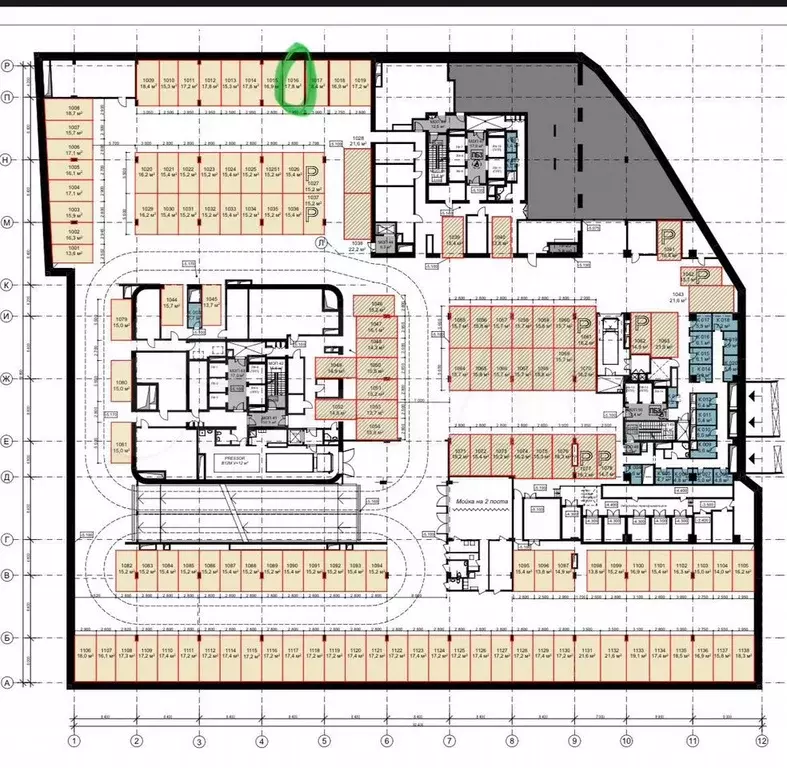Машиноместо, 17 м - Фото 1