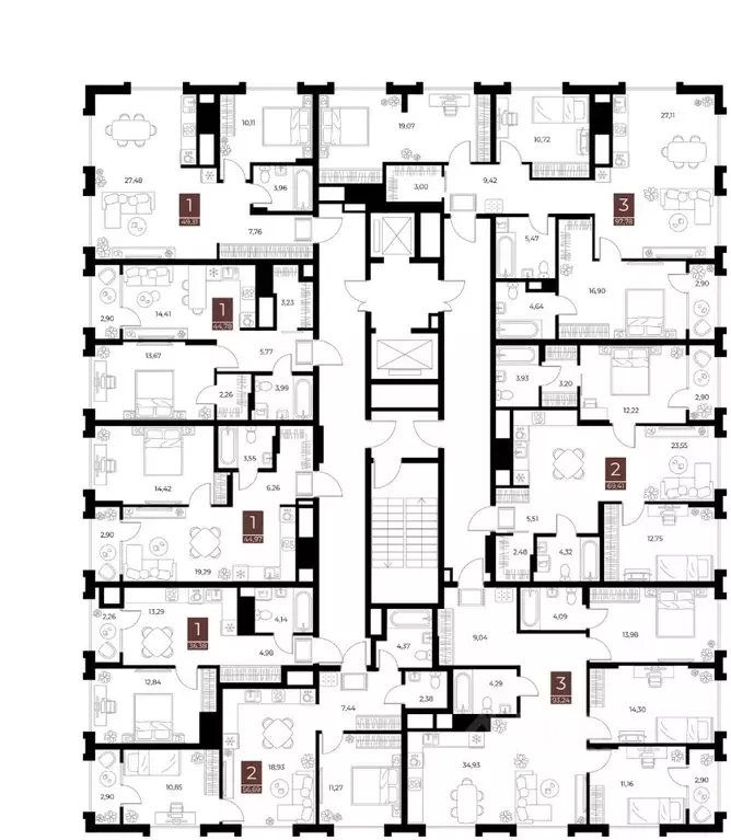 1-к кв. Рязанская область, Рязань ул. Бирюзова, 20с1 (36.38 м) - Фото 2