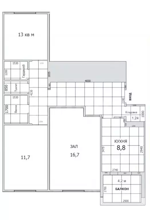 3-к кв. Ставропольский край, Пятигорск Железнодорожная ул., 121 (71.5 ... - Фото 2