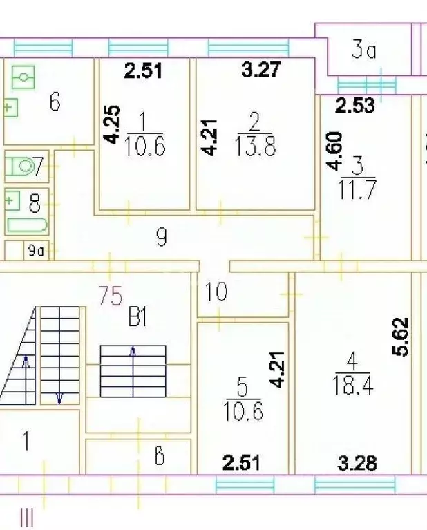 5-к кв. Москва ул. Бутлерова, 26К2 (89.0 м) - Фото 2