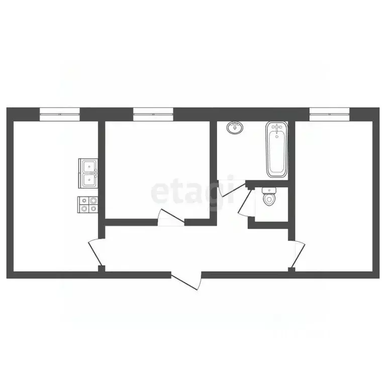 2-к кв. Ростовская область, Мясниковский район, с. Чалтырь ул. 6-я ... - Фото 2