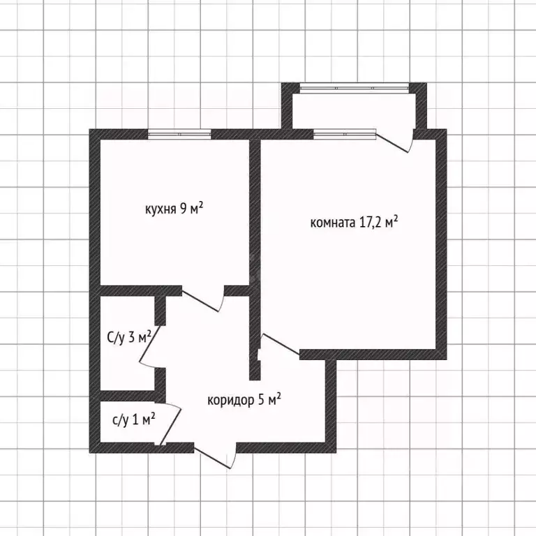 1-к кв. Адыгея, Майкоп ул. Михайлова, 8 (37.8 м) - Фото 2