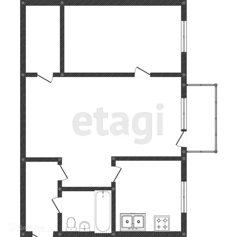 Продаётся 2-к квартира, 44.7 м - Фото 0