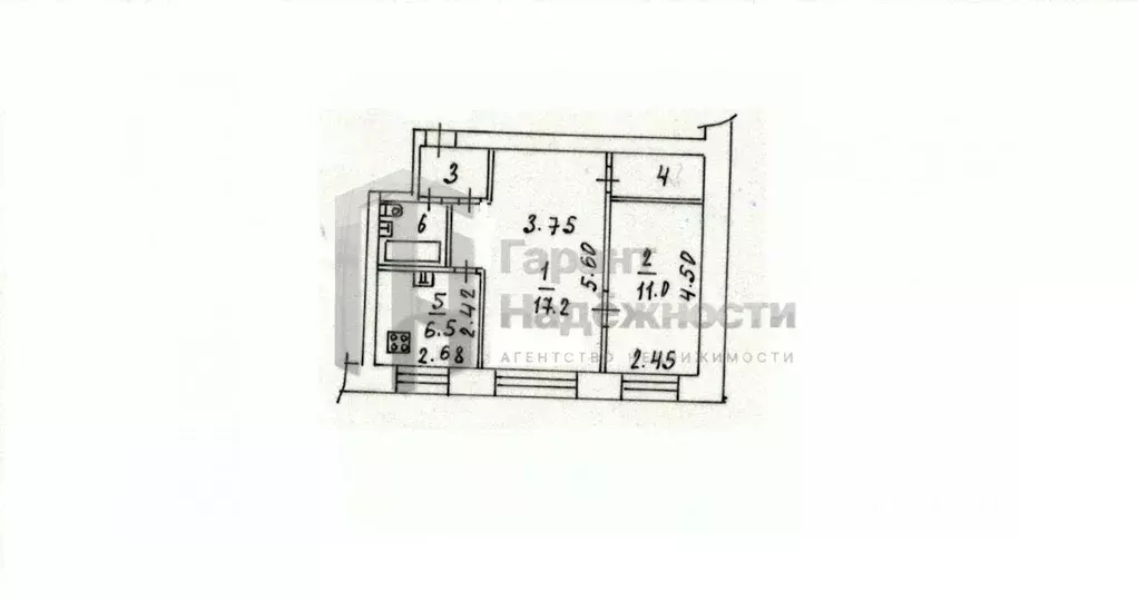 2-к кв. Мурманская область, Мурманск ул. Генерала Фролова, 5 (41.2 м) - Фото 1