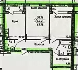 2-к кв. Воронежская область, Воронеж ул. 121-й Стрелковой Дивизии, 60 ... - Фото 1