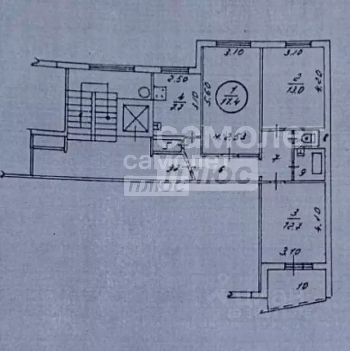 3-к кв. Челябинская область, Челябинск ул. Захаренко, 17 (66.1 м) - Фото 2