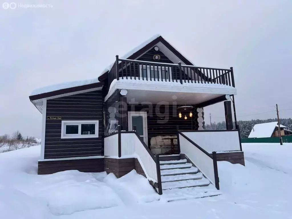 Дом в село Нижняя Синячиха, посёлок Устье, улица Устье (80 м) - Фото 1