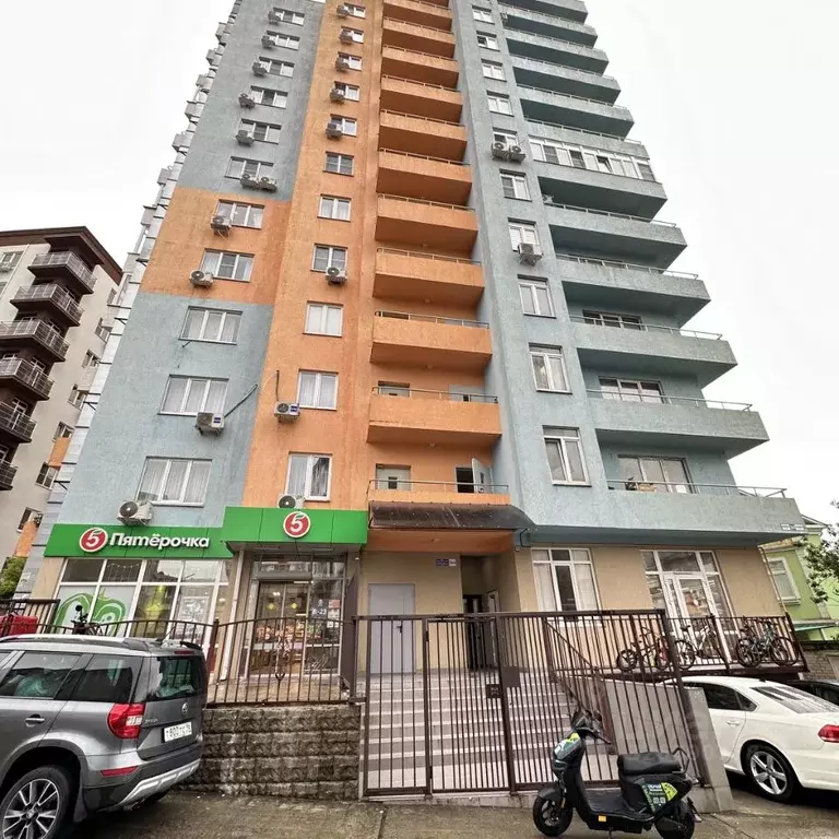 1-к кв. Краснодарский край, Сочи Мамайка мкр, ул. Волжская, 34/4 (46.6 ... - Фото 1