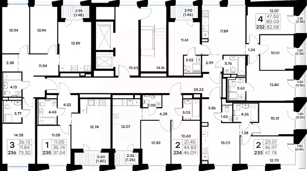 3-к кв. Татарстан, Казань ул. Профессора Мухамедьярова (73.32 м) - Фото 2