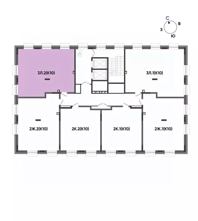 3-к кв. Татарстан, Казань Вознесенский Квартал жилой комплекс (71.46 ... - Фото 2