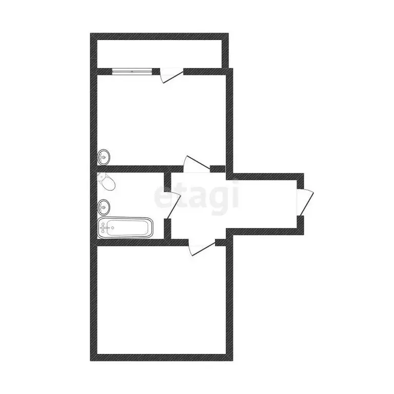 1-комнатная квартира: Иркутск, улица Баумана, 231/3 (35 м) - Фото 1