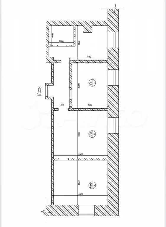 3-к. квартира, 65 м, 2/5 эт. - Фото 0