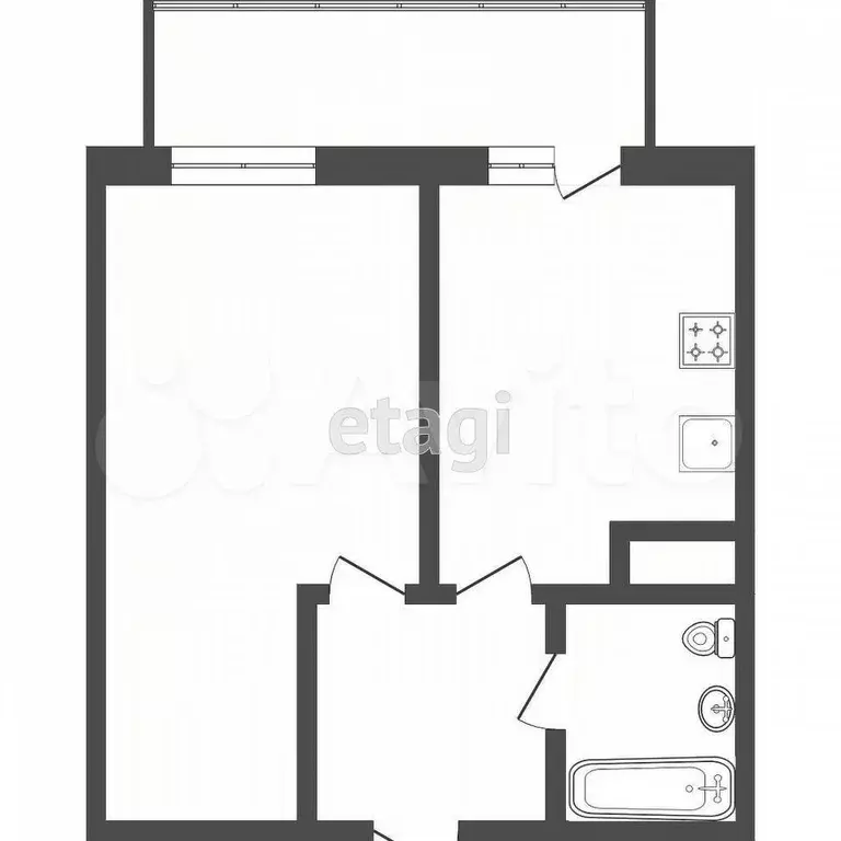 1-к. квартира, 33,5 м, 18/19 эт. - Фото 0