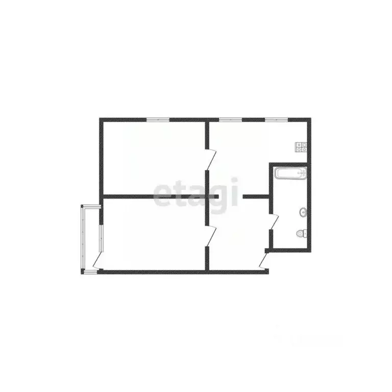 4-к кв. Смоленская область, Смоленск ул. Багратиона, 9 (61.3 м) - Фото 0