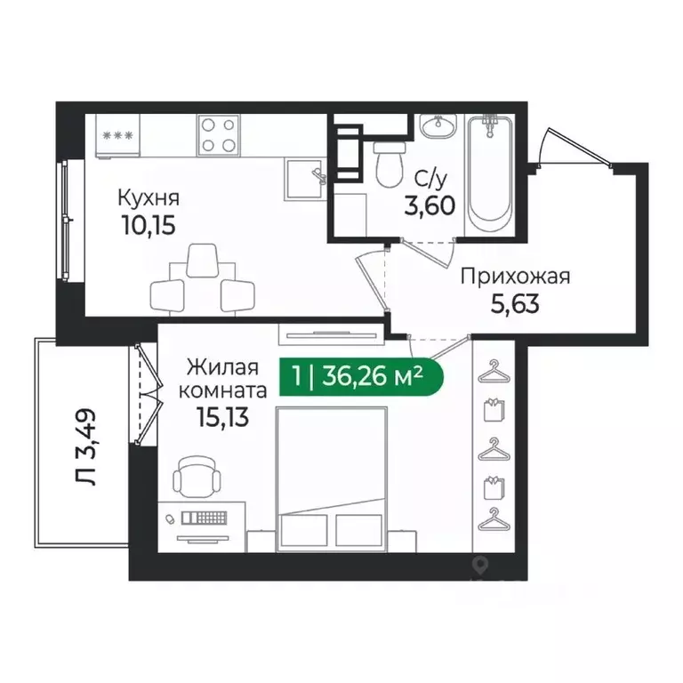 1-к кв. Ленинградская область, Сертолово Всеволожский район, Сертолово ... - Фото 1