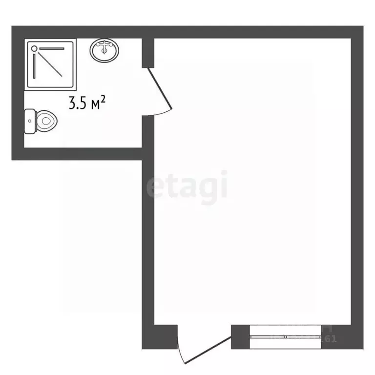 1-к кв. Краснодарский край, Анапа ул. Видная, 69 (17.4 м) - Фото 1