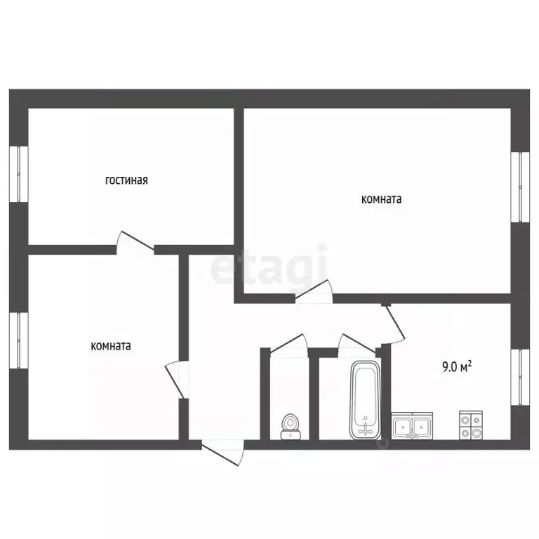 3-к кв. Ярославская область, Рыбинск ул. Колышкина, 15 (63.0 м) - Фото 1
