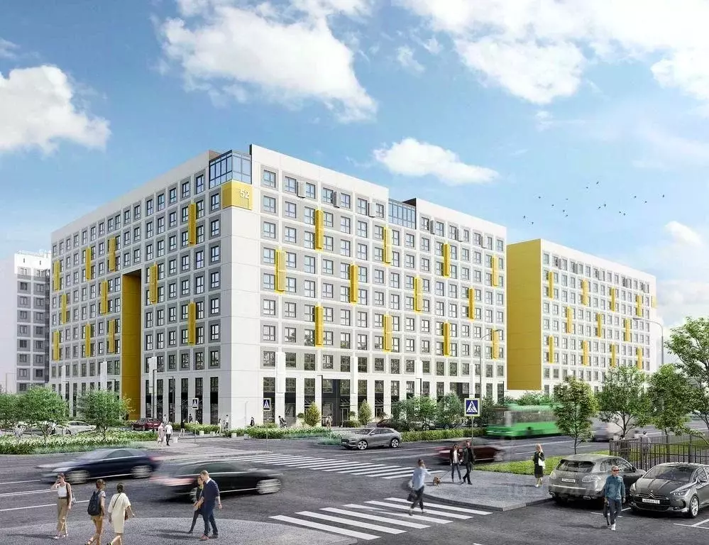 2-к кв. Челябинская область, Челябинск Новороссийская ул., 52/1 (57.17 ... - Фото 2