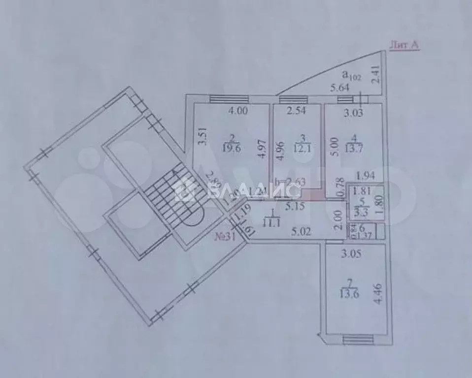 3-к. квартира, 74,5 м, 8/12 эт. - Фото 0
