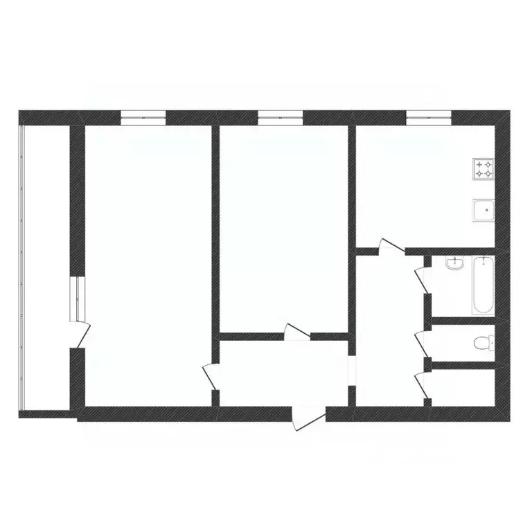 2-к кв. Тюменская область, Тюмень ул. Монтажников, 16 (53.6 м) - Фото 0