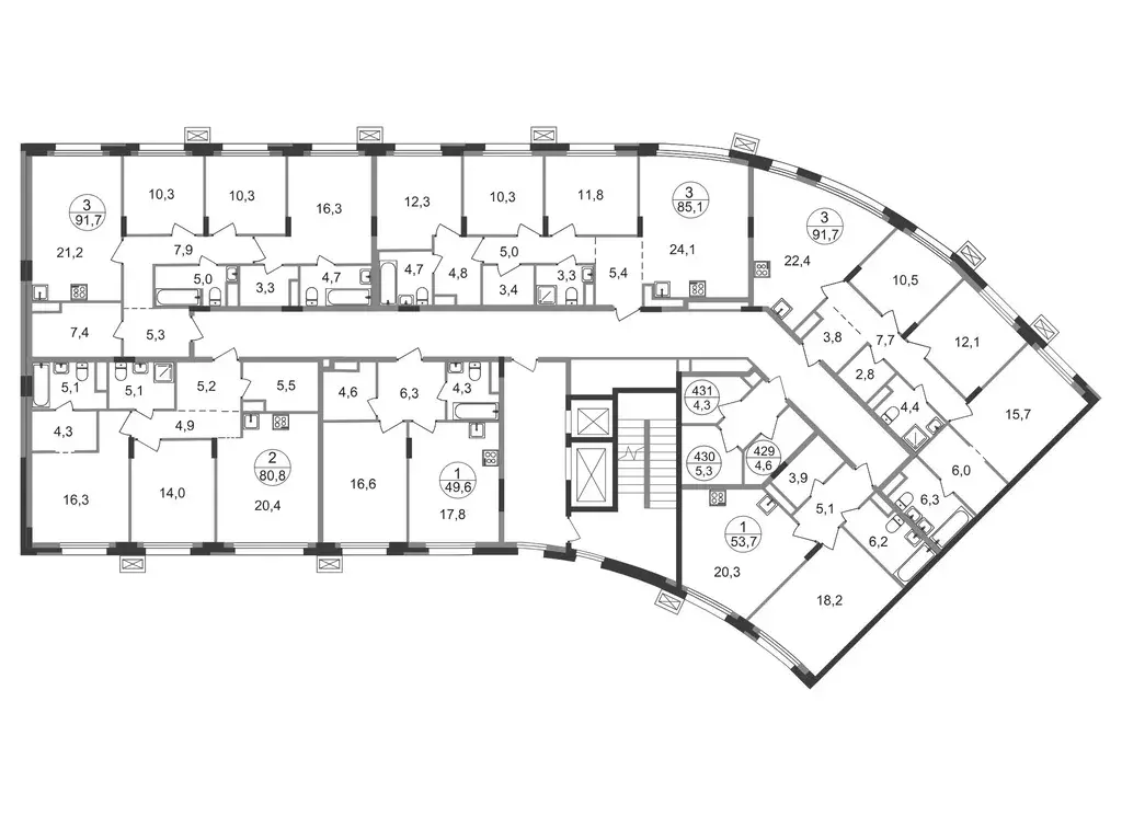 1-к кв. Московская область, Одинцовский городской округ, Заречье пгт ... - Фото 2