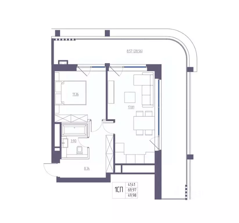 1-к кв. Крым, Ялта Атлантида жилой комплекс (69.97 м) - Фото 1